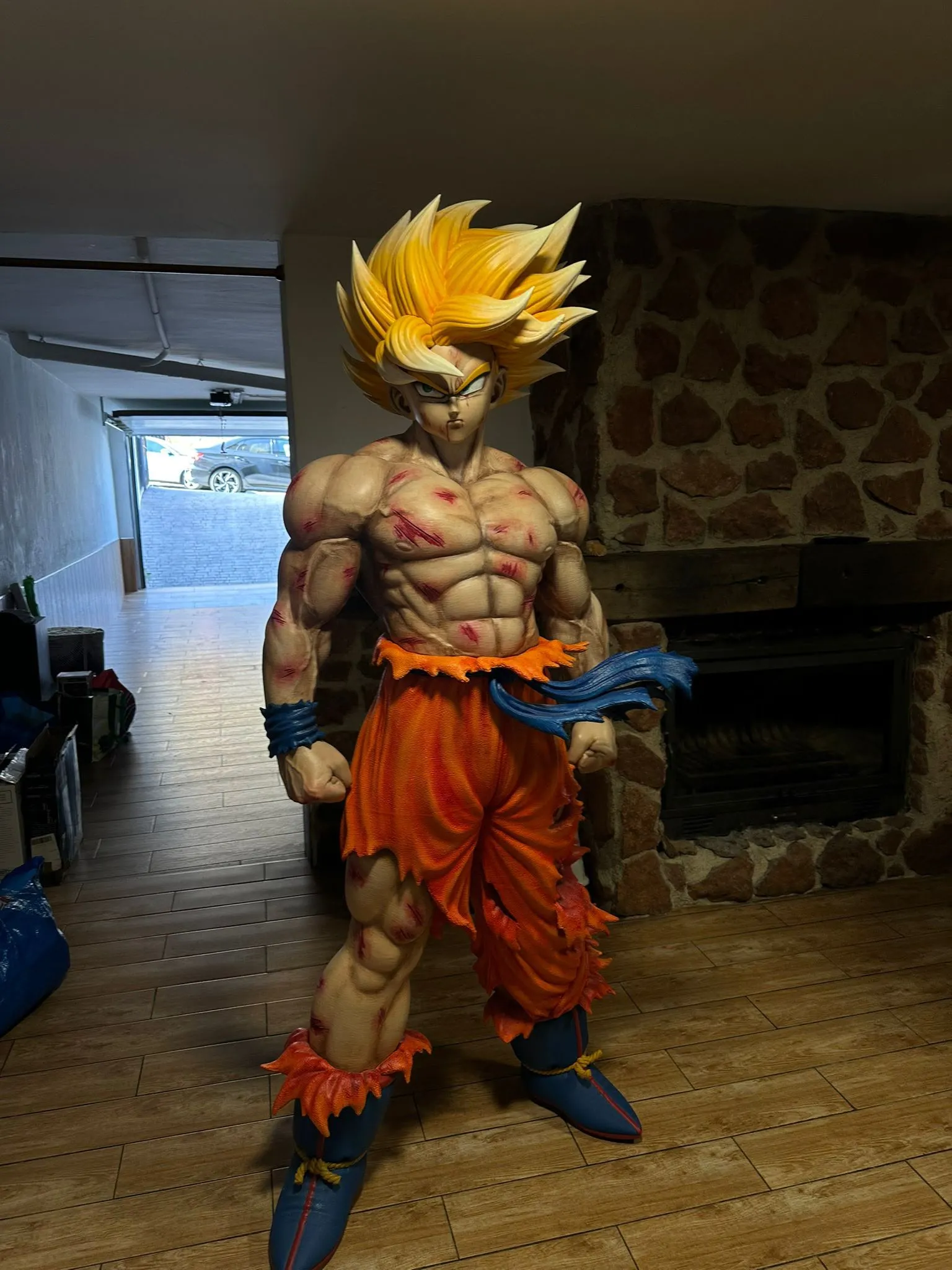 Figura Goku en estudio de grabación